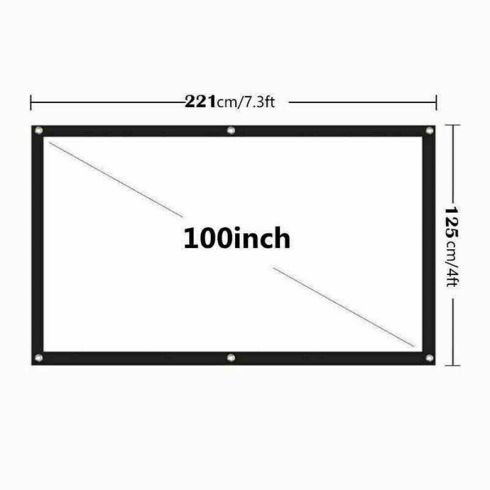 Compact 16:9 HD Home Cinema Projector Screen