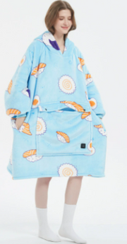 Cozy Heated Hoodie Blanket
