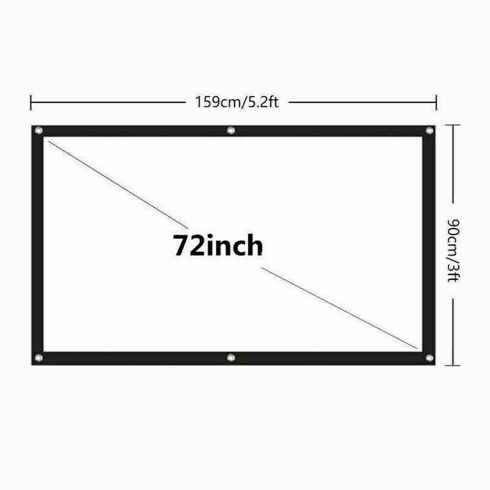 Compact 16:9 HD Home Cinema Projector Screen