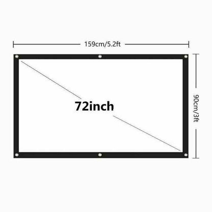 Compact 16:9 HD Home Cinema Projector Screen