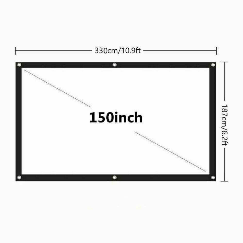 Compact 16:9 HD Home Cinema Projector Screen