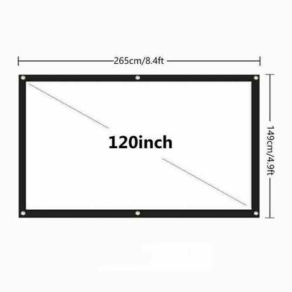 Compact 16:9 HD Home Cinema Projector Screen