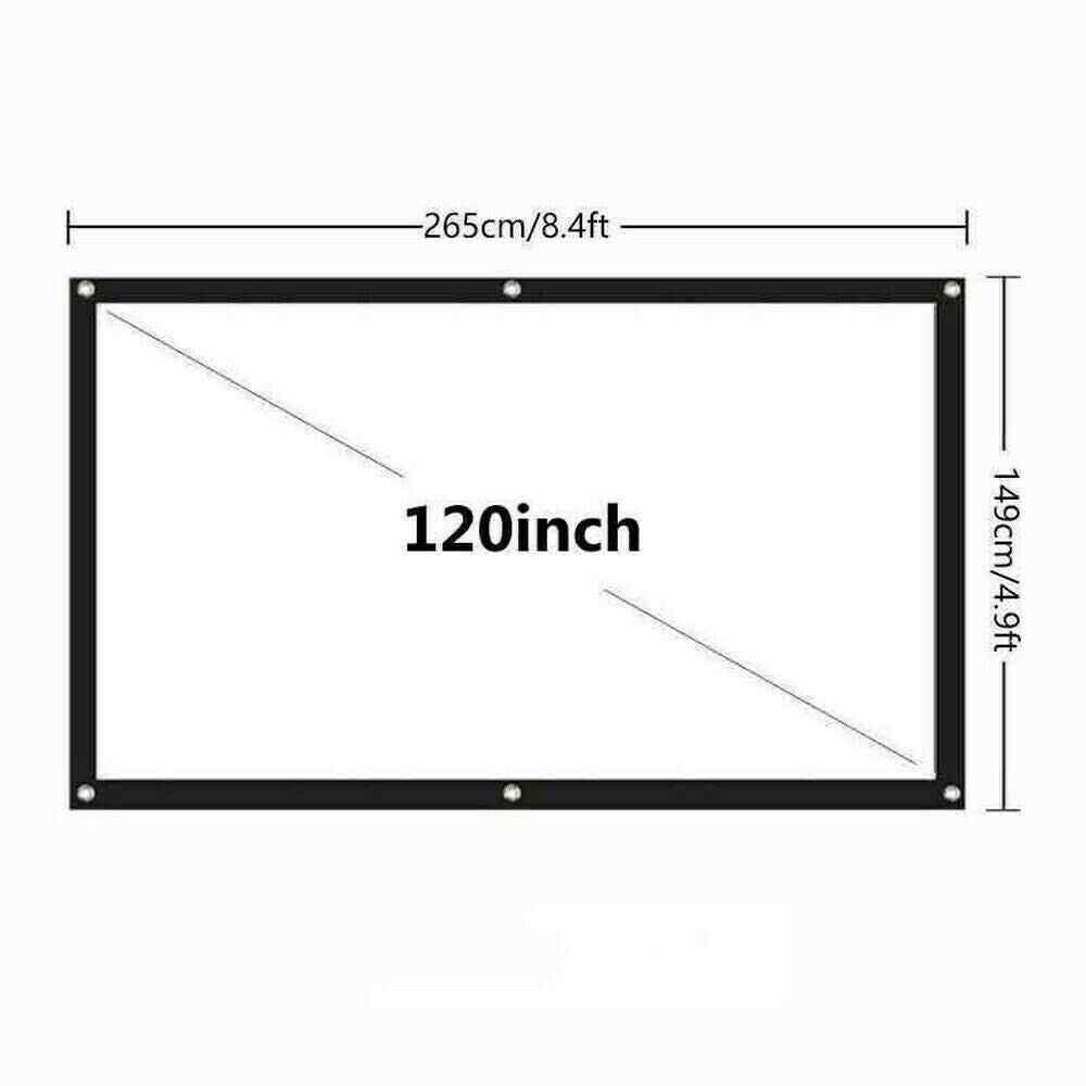Compact 16:9 HD Home Cinema Projector Screen