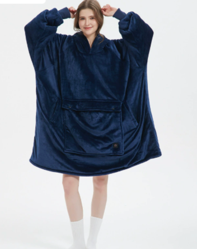 Cozy Heated Hoodie Blanket