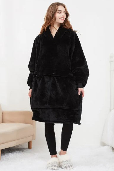 Cozy Heated Hoodie Blanket