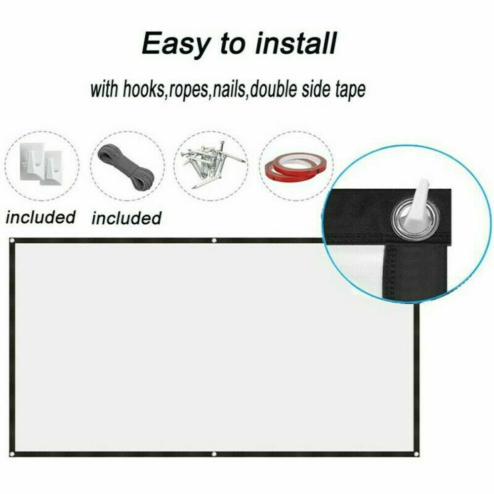 Compact 16:9 HD Home Cinema Projector Screen