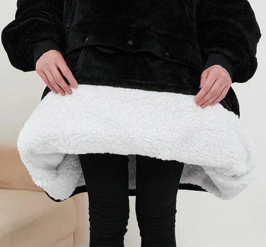 Cozy Heated Hoodie Blanket