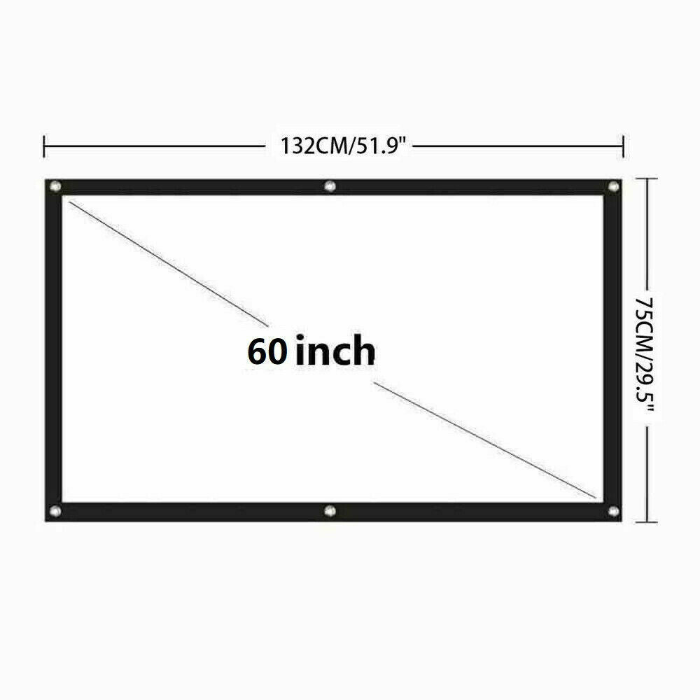Compact 16:9 HD Home Cinema Projector Screen