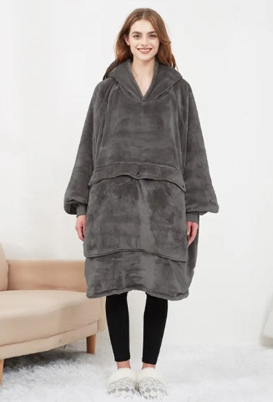 Cozy Heated Hoodie Blanket