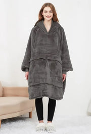 Cozy Heated Hoodie Blanket