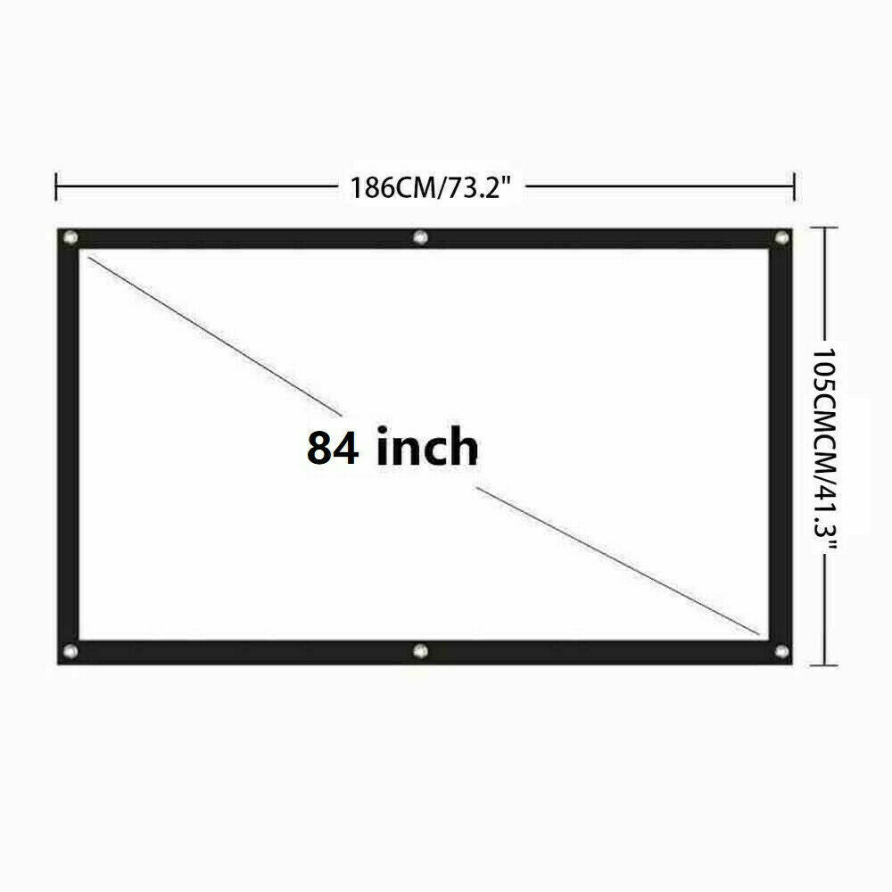 Compact 16:9 HD Home Cinema Projector Screen