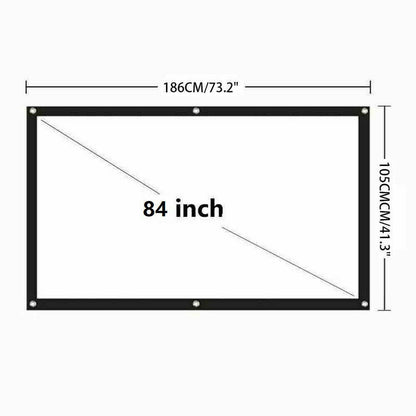 Compact 16:9 HD Home Cinema Projector Screen