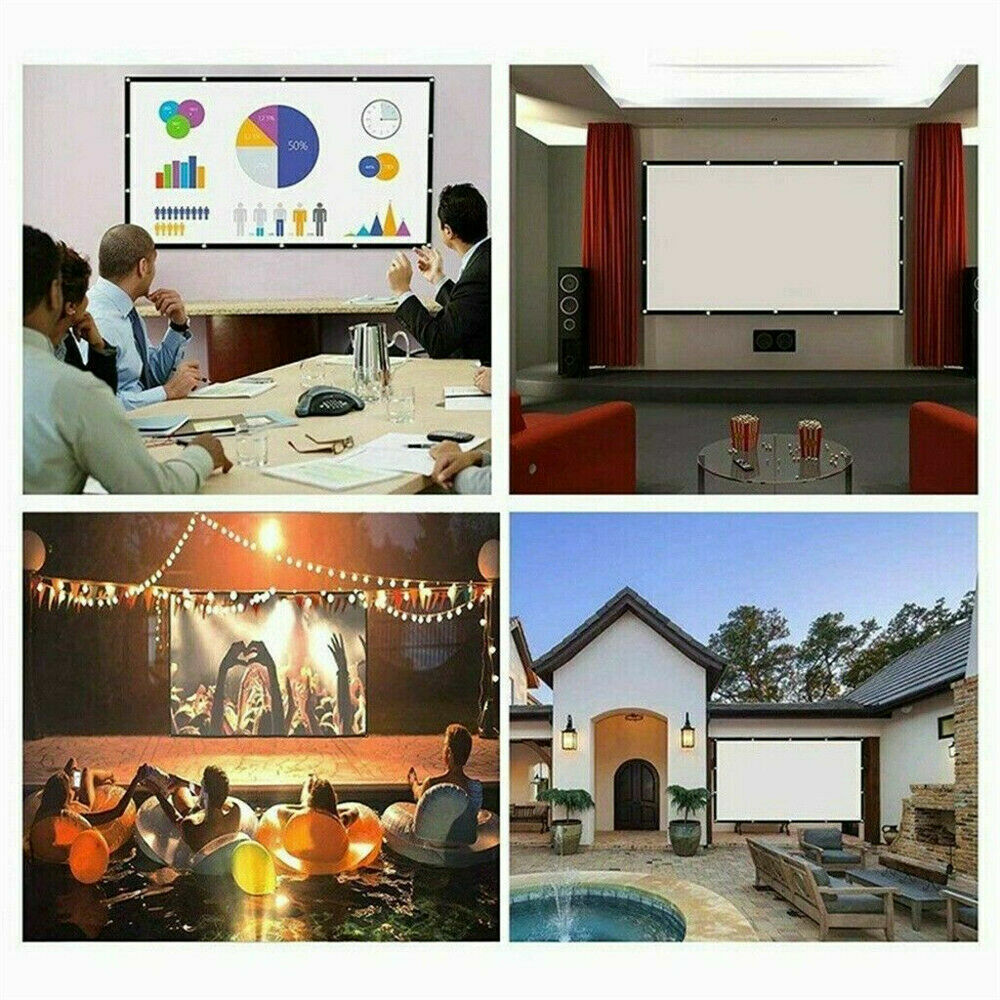Compact 16:9 HD Home Cinema Projector Screen